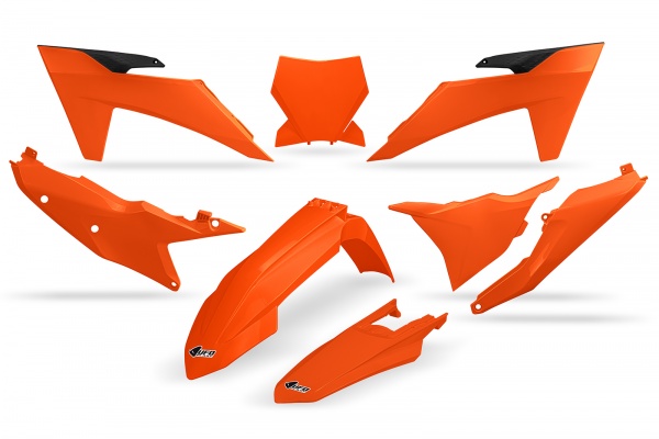 Plastic Kit orange compatible Ktm SX 250 - SX 125 - SX-F 350 - SX-F 450 - SX 300 - SX-F 250 - XC-F 250 - XC-F 350 - XC-F 450...